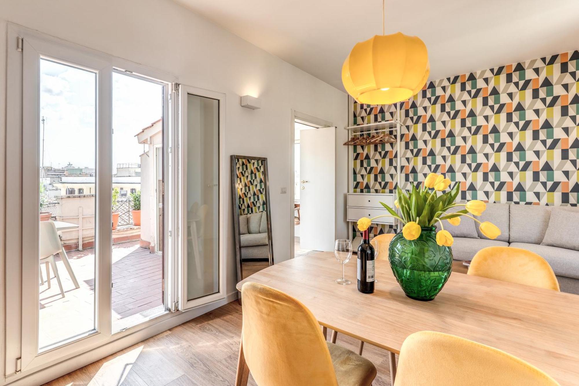 Attic With Terrace Spanish Steps Exclusive Apartment *