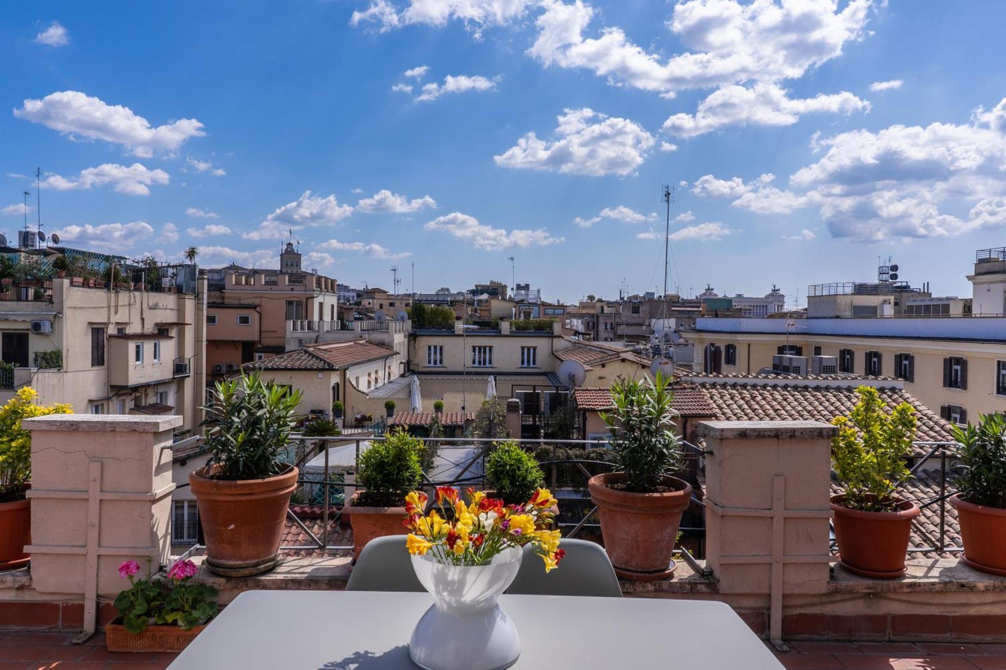 Attic With Terrace Spanish Steps Exclusive Apartment *